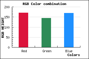 rgb background color #AB91AA mixer