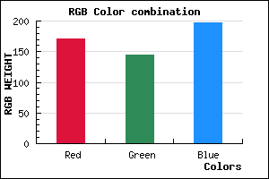 rgb background color #AB91C5 mixer