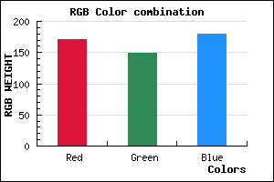 rgb background color #AB95B3 mixer