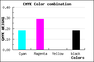 #AB95D1 color CMYK mixer