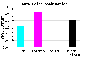 #AB96CC color CMYK mixer