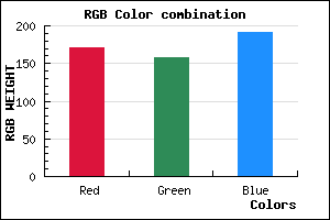 rgb background color #AB9DBF mixer