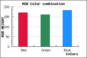 rgb background color #ABA0B6 mixer