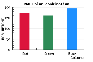 rgb background color #ABA0C2 mixer