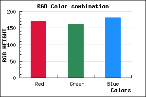 rgb background color #ABA1B5 mixer