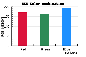 rgb background color #ABA2C0 mixer