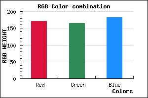 rgb background color #ABA5B7 mixer