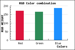 rgb background color #ABA5BB mixer