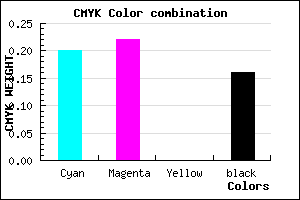 #ABA7D7 color CMYK mixer