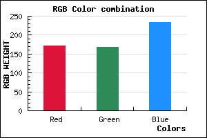 rgb background color #ABA7E9 mixer