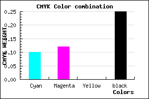 #ABA8BE color CMYK mixer