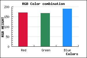 rgb background color #ABA8BE mixer