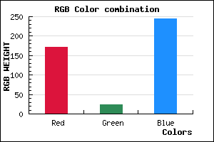 rgb background color #AB17F5 mixer