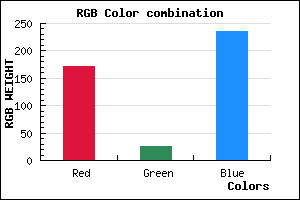 rgb background color #AB1AEC mixer