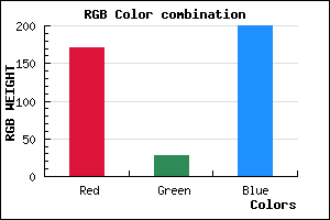 rgb background color #AB1CC8 mixer