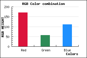 rgb background color #AB396F mixer