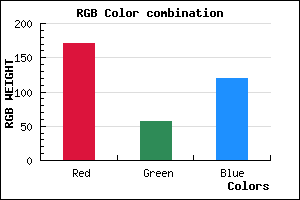 rgb background color #AB3977 mixer
