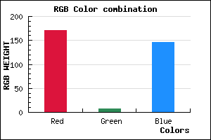 rgb background color #AB0792 mixer