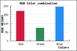 rgb background color #AB4BC3 mixer