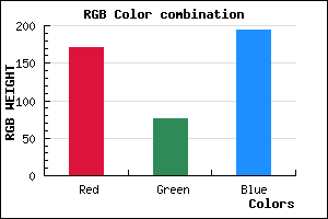 rgb background color #AB4CC2 mixer