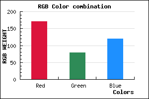 rgb background color #AB4F77 mixer
