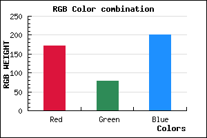 rgb background color #AB4FC9 mixer