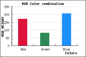 rgb background color #AB52CE mixer