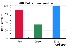 rgb background color #AB55C3 mixer