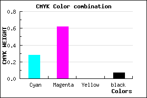 #AB5AED color CMYK mixer
