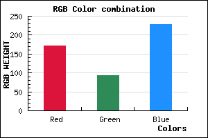 rgb background color #AB5DE5 mixer
