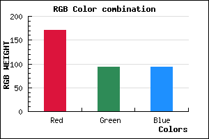 rgb background color #AB5D5D mixer