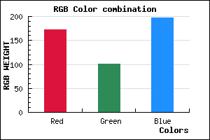 rgb background color #AC65C5 mixer