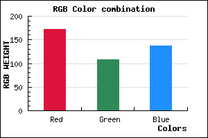 rgb background color #AC6C89 mixer