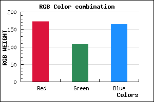 rgb background color #AC6CA5 mixer