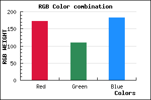 rgb background color #AC6DB7 mixer