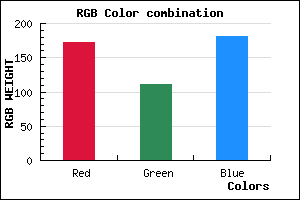 rgb background color #AC6FB5 mixer