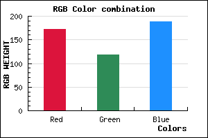 rgb background color #AC76BC mixer