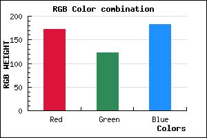rgb background color #AC7BB7 mixer