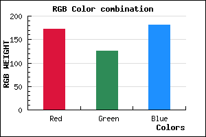rgb background color #AC7DB5 mixer