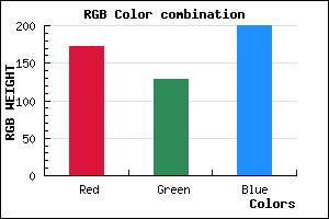 rgb background color #AC80C8 mixer