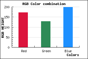 rgb background color #AC81C7 mixer