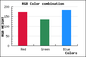rgb background color #AC86B6 mixer