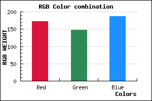 rgb background color #AC93BB mixer