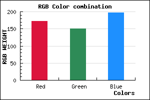 rgb background color #AC97C5 mixer