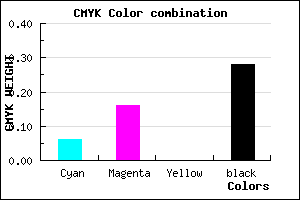 #AC99B7 color CMYK mixer