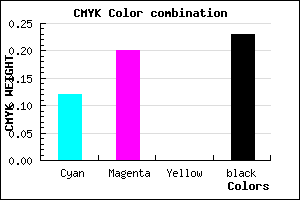 #AC9CC4 color CMYK mixer