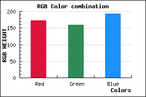 rgb background color #AC9FC1 mixer