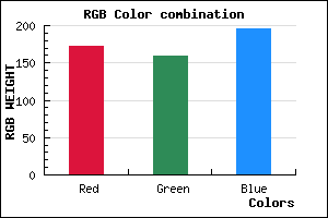 rgb background color #AC9FC3 mixer