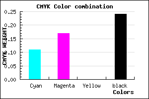 #ACA1C1 color CMYK mixer