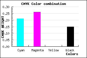 #ACA2DA color CMYK mixer